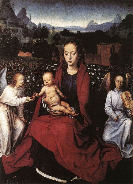 Virgin and Child in a Rose